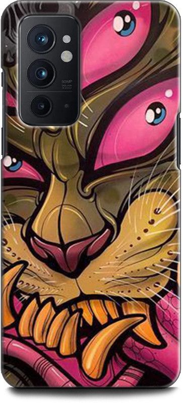 WallCraft Back Cover for OnePlus 9RT 5G SCARY MONSTER, DAVID TEVENAL, CARTONE, ABSTRACT  (Multicolor, Dual Protection, Pack of: 1)