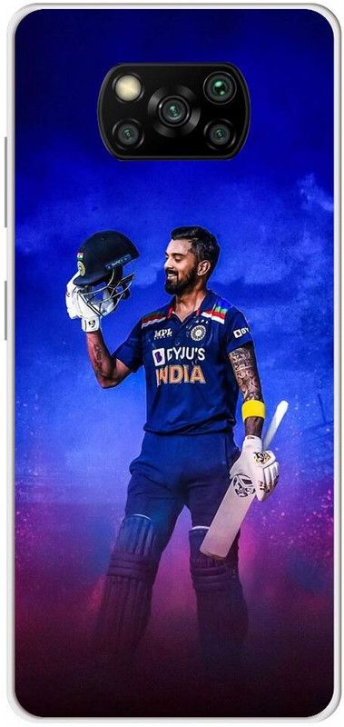 ThePrintlink Back Cover for Poco X3, MZB07Z3IN, KL RAHUL, INDIAN CRICKETER, SPORTS  (Multicolor, Shock Proof, Pack of: 1)
