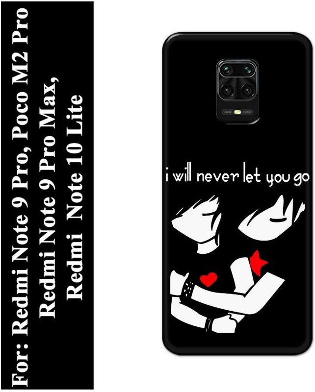 Majestic Back Cover for Mi Redmi Note 9 Pro  (White, Black, Hard Case)
