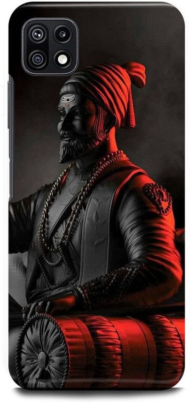 FUGGA Back Cover for SAMSUNG Galaxy A22 5G, SHIVAJI, CHATRAPATI, SHIVAJI, MAHARAJ, MARATHA, KING  (Red, Hard Case, Pack of: 1)