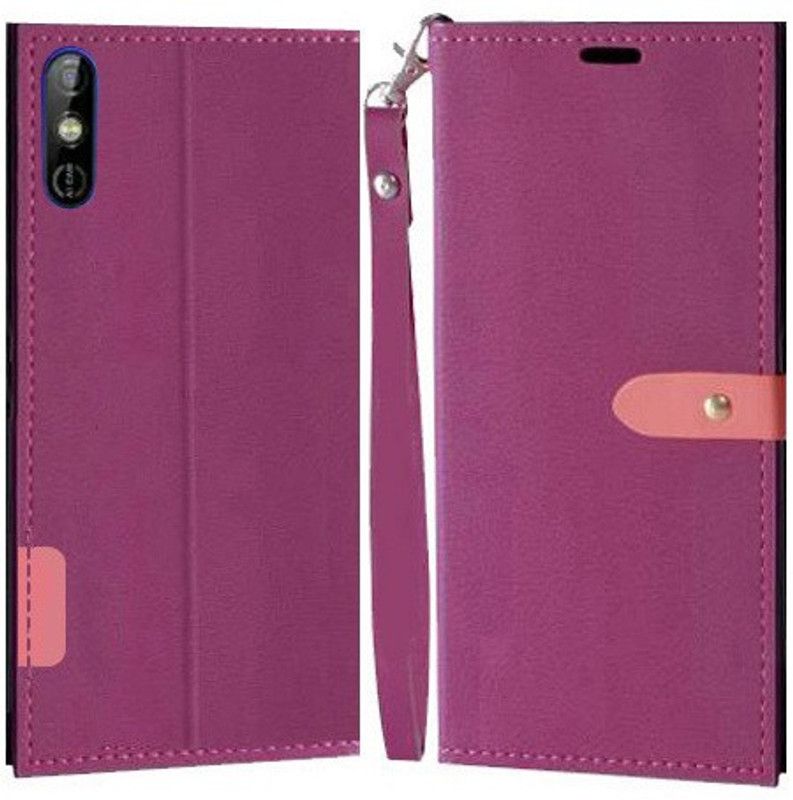 YAYAVAR Flip Cover for Tecno Spark Go  (Pink, Grip Case, Pack of: 1)