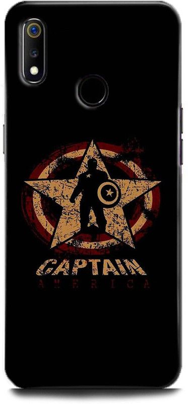 Afterglow Back Cover for Realme 3 Pro CAPTAIN AMERICA, AVENGERS, MARVEL, COMICS, SHEILD, SUPERHERO  (Multicolor, Shock Proof, Pack of: 1)