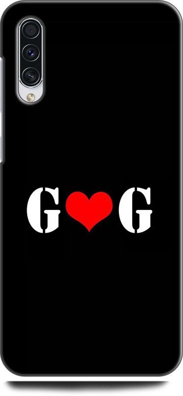 Afterglow Back Cover for SAMSUNG Galaxy A50 G G, G LOVES G, NAME, LETTER, ALPHABET, GG LOVE, HART  (Multicolor, Shock Proof, Pack of: 1)