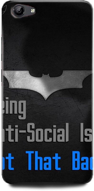 Afterglow Back Cover for Vivo Y71 BEING ANTI, SOCIAL,BATMAN  (Multicolor, Shock Proof, Pack of: 1)