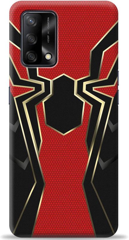 Crafter Back Cover for Oppo F19  (Red, Shock Proof, Pack of: 1)