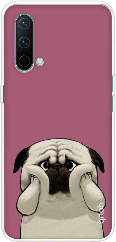 QRIOH Back Cover for OnePlus Nord CE  (Pink, Grip Case, Silicon, Pack of: 1)