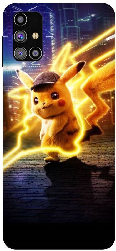 URCHIN Back Cover for Samsung M31 Pikachu, Cartoon, Pokemon, Cute, Pikachu Pokemon, Love  (Multicolor, Shock Proof, Pack of: 1)