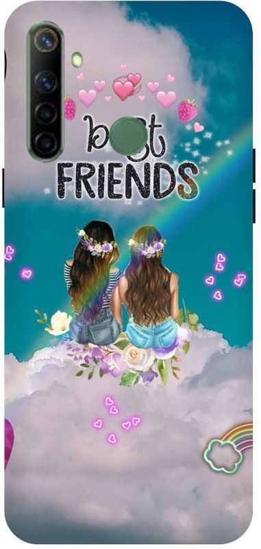 URCHIN Back Cover for Realme5 best friend, bff, girls, cute, sister, friends, love  (Multicolor, Shock Proof, Pack of: 1)