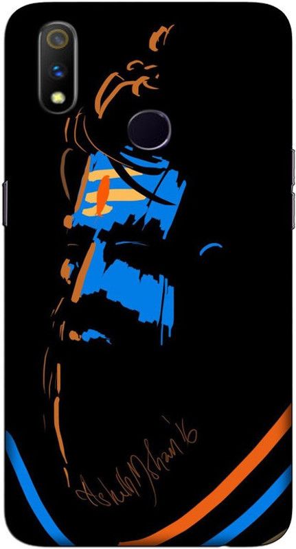 CROKIAN Back Cover for Realme 3 Pro  (Black, Blue, Hard Case, Pack of: 1)