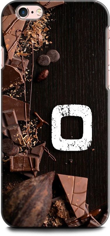 KEYCENT Back Cover for APPLE iPhone 6 O, O LETTER, O NAME, CHOCOLATE , BROWN, ALPHABET  (Multicolor, Shock Proof, Pack of: 1)