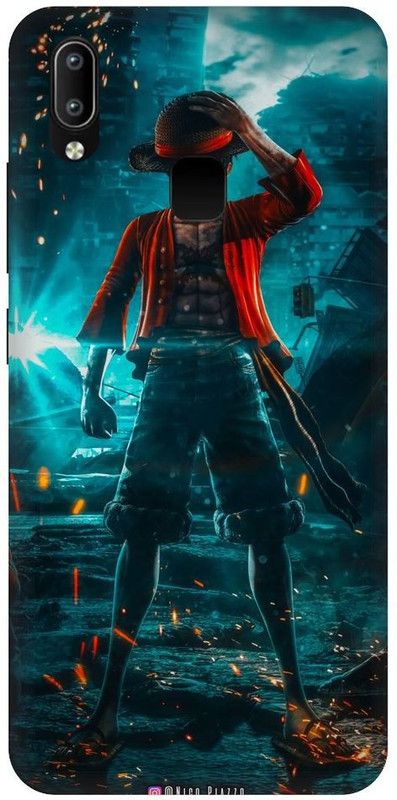 URCHIN Back Cover for Vivo Y91 Luffy, Monkey D Luffy, One Piece, Pirate, Anime, Animation, Yellow, Funny, Cartoon  (Multicolor, Shock Proof, Pack of: 1)