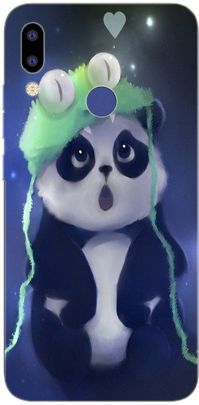 METOO Back Cover for Tecno id5a, Panda Design Back Cover_Print_409  (Multicolor, Dual Protection, Silicon)