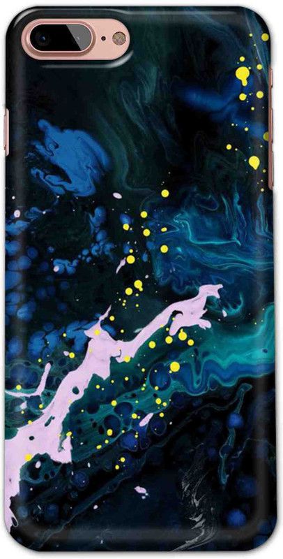 NDCOM Back Cover for iPhone 7 Plus Color Art Blue Printed  (Multicolor, Hard Case, Pack of: 1)
