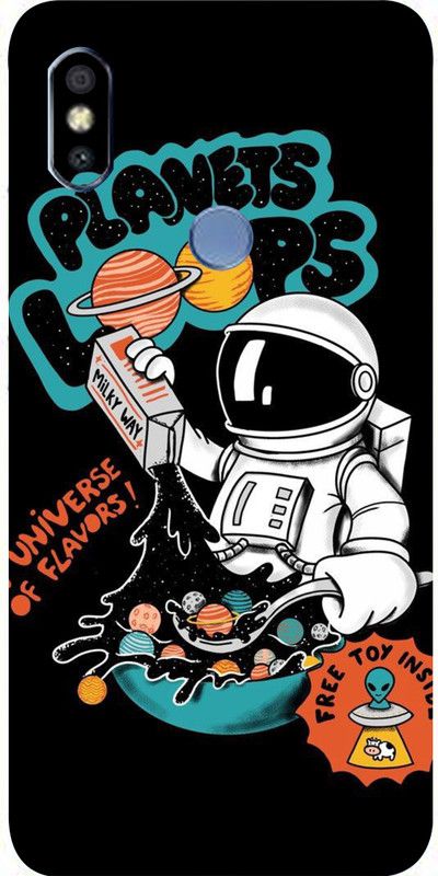 Mclaxa Planets Loop Mobile Back Skin., Planets Loop, Mi Redmi Y2 Mobile Skin  (Planets Loop Skin With Super Matte Finish.)