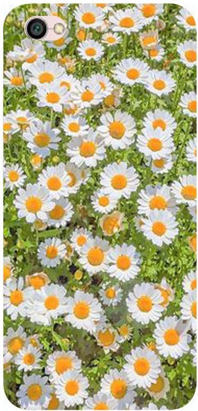 Skyhawk Back Cover for Redmi Y1 Lite Yellow And White Flower  (Multicolor, Waterproof, Silicon, Pack of: 1)