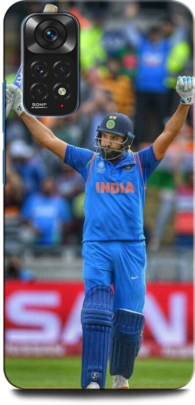 INTELLIZE Back Cover for Redmi Note 11S ROHIT SHARMA, INDIA, CRICKET, INDIAN CRICKET BATSMAN, HITMAN  (Multicolor, Hard Case, Pack of: 1)