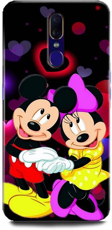 Afterglow Back Cover for OPPO A9 MICKEY MOUSE, MINNIE MOUSE, CARTOON, FUNNY, CUTE, LOVE, DISNEY  (Multicolor, Shock Proof, Pack of: 1)