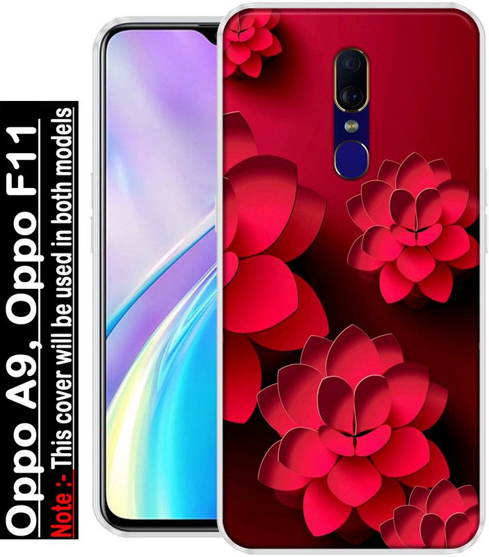 KUDI Back Cover for Oppo A9, Oppo F11  (Multicolor, Grip Case, Silicon, Pack of: 1)