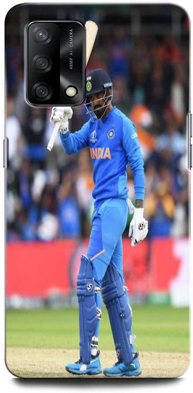 ORBIQE Back Cover for OPPO F19 CPH2219 KL RAHUL, INDIA, CRICKET, PLAYER, SPORTS, CAPTAIN  (Multicolor, Hard Case, Pack of: 1)