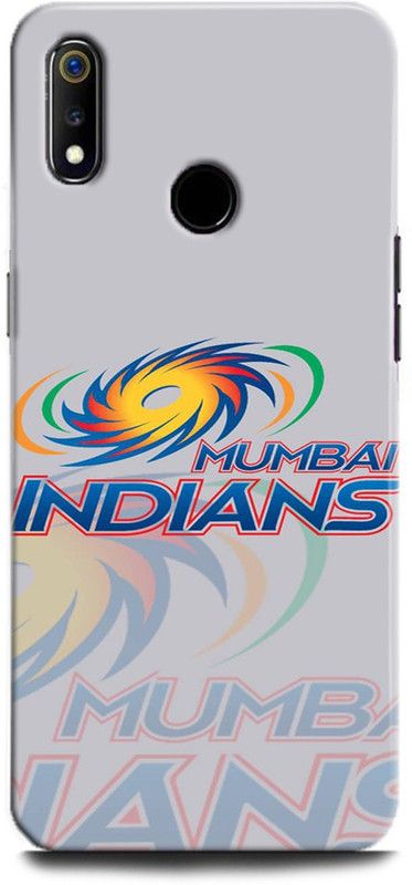 Afterglow Back Cover for Realme 3i CRICKET, IPL, IPL LOGO, MI LOGO, MUMBAI INDIANS  (Multicolor, Shock Proof, Pack of: 1)