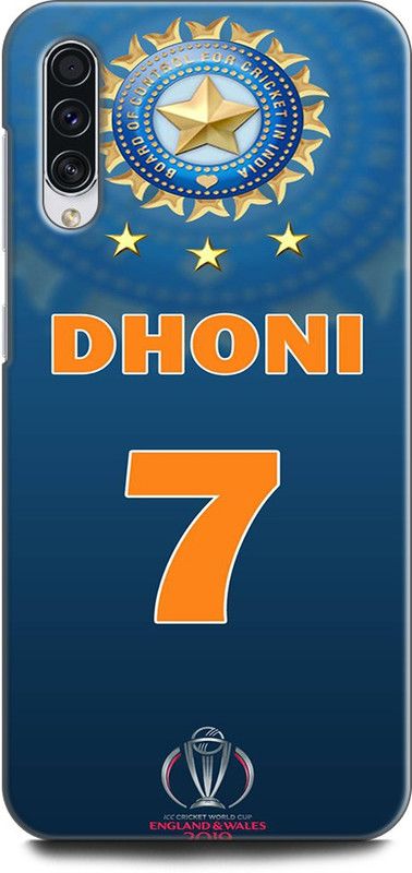 Afterglow Back Cover for SAMSUNG Galaxy A50 DHONI, MS DHONI, MHAI, MSD, SPORTS, CRICKET, MSD 7  (Multicolor, Shock Proof, Pack of: 1)