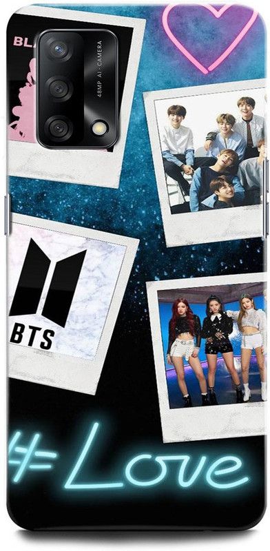ORBIQE Back Cover for OPPO F19 CPH2219 BTS, BLACKPINK, SINGER, DANCE, MUSIC, BTS BLACKPINK, LOVE  (Multicolor, Hard Case, Pack of: 1)