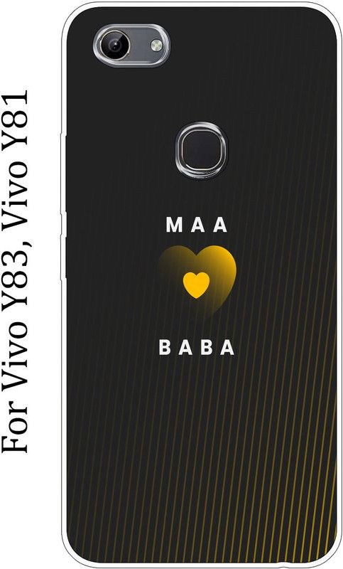 Ghumakkad Back Cover for vivo Y81, vivo Y83  (Black, White, Grip Case, Silicon, Pack of: 1)