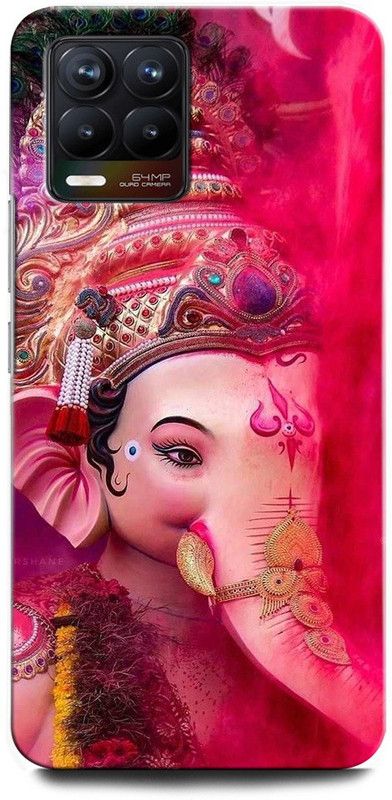 GRAFIQE Back Cover for Realme 8 Pro RMX3081 GANESH JI, GANPATI, LORD GANESHA, GOD  (Multicolor, Shock Proof, Pack of: 1)