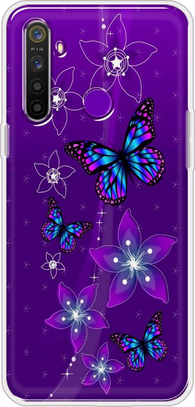 Appcityprint Back Cover for REALME 5s  (Purple, Grip Case, Silicon, Pack of: 1)