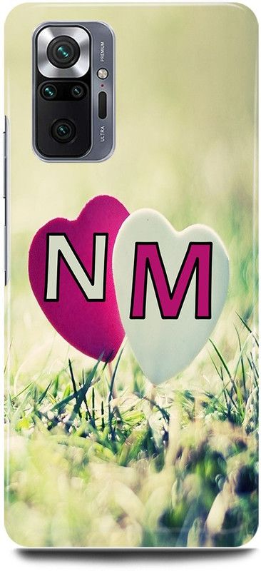 JUGGA Back Cover for Redmi Note 10 Pro, N LOVES M NAME,N NAME, M LETTER, ALPHABET,N LOVE M NAME  (Green, Hard Case, Pack of: 1)