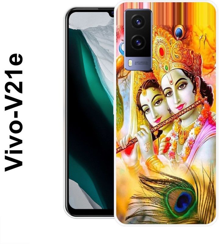 KLC Back Cover for Vivo V21e  (Multicolor, Silicon)