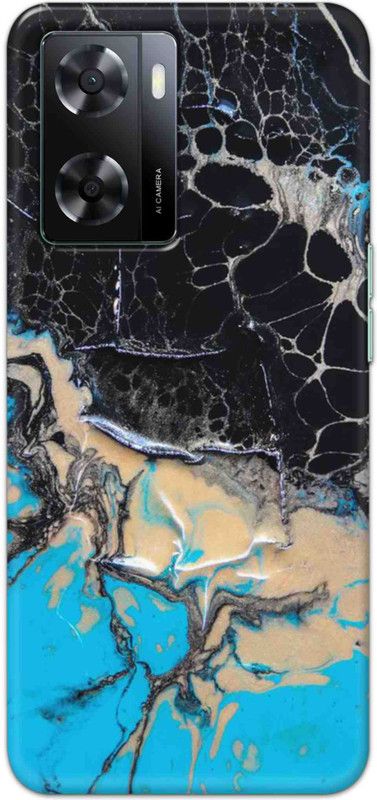 NDCOM Back Cover for OPPO A57 2022 Abstract Paint Printed  (Multicolor, Hard Case, Pack of: 1)