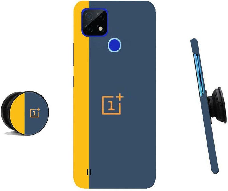 HELLO CASE Back Cover for Realme C25Y, Realme C21Y  (Blue, Yellow, Cases with Holder)