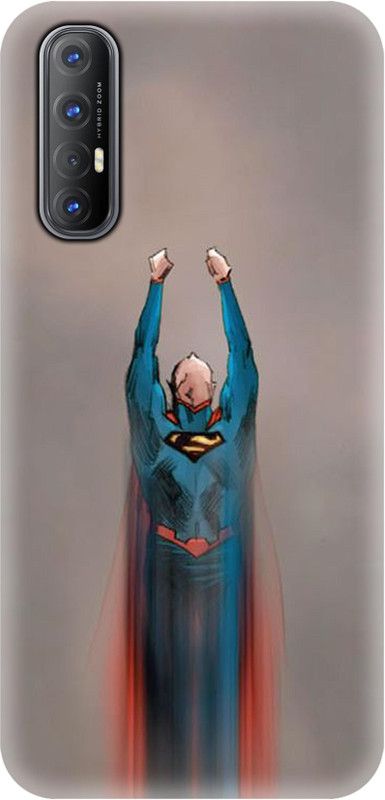 Smutty Back Cover for Oppo Reno3 Pro, CPH2035, CPH2037, CPH2036 - Superman Print  (Multicolor, Hard Case, Pack of: 1)
