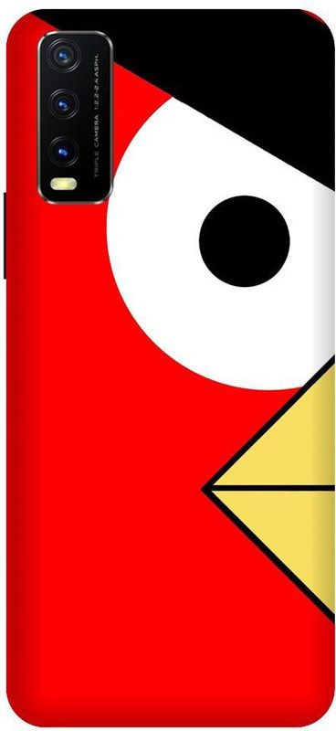 URCHIN Back Cover for Vivo Y12S Angry birds, angry bird game, angry bird red  (Multicolor, Shock Proof, Pack of: 1)