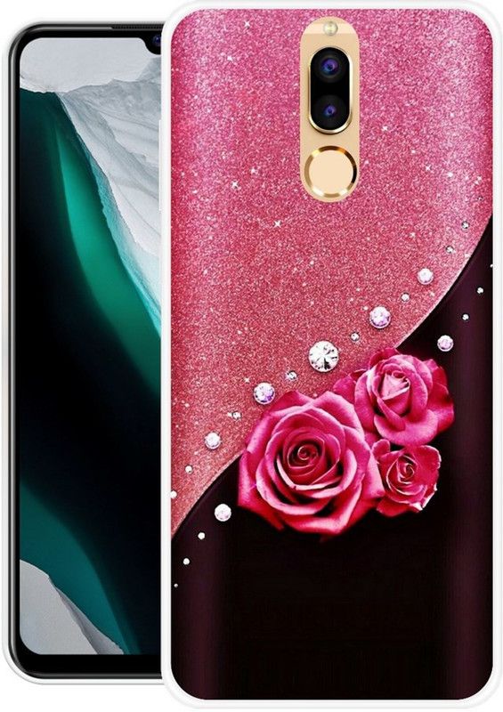 SHIVAANSHI Back Cover for Honor 9i  (Pink, Brown, Grip Case, Silicon)
