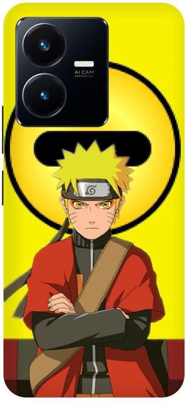 URCHIN Back Cover for Vivo Y22S Naruto-Naruto-Cover-Itachi-Kakashi-Anime-326227  (Multicolor, Shock Proof, Pack of: 1)