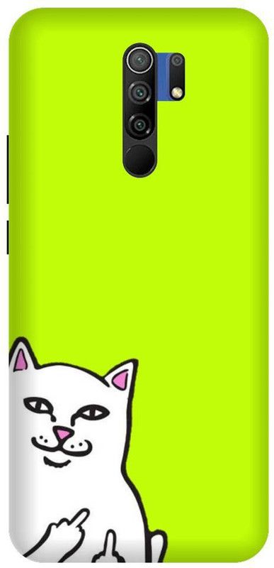 URCHIN Back Cover for Redmi 9 prime Neon, Neon Cat, Neon Green, Neon Green Cool  (Multicolor, Shock Proof, Pack of: 1)