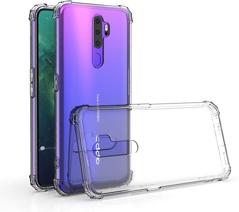 Wellchoice Back Cover for Oppo A5 2020  (Transparent, Grip Case, Pack of: 1)
