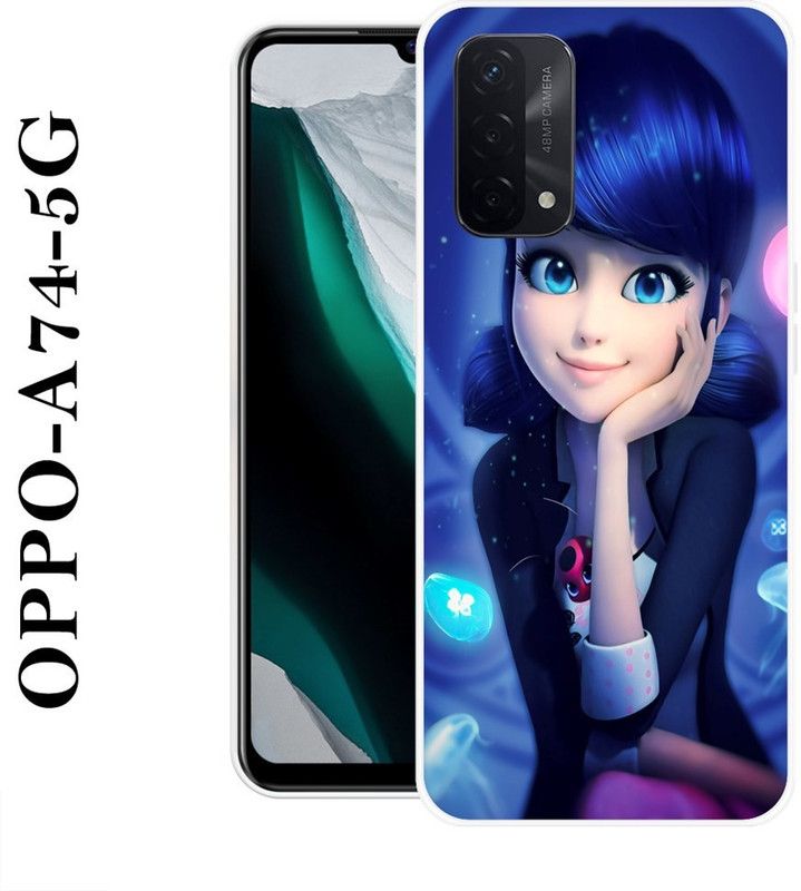 REALKING Back Cover for Oppo A74 5G  (Multicolor, Silicon)
