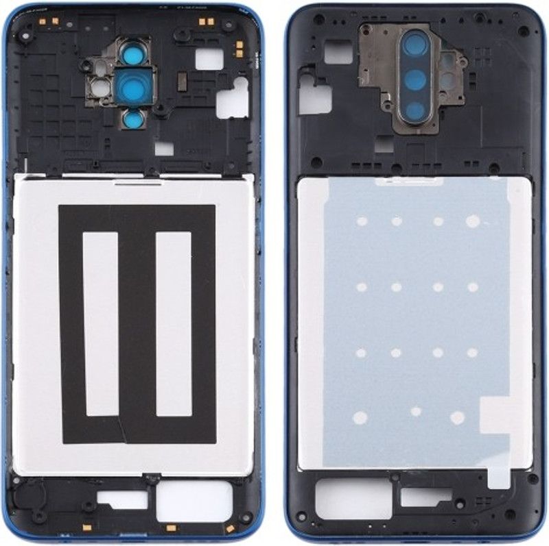 Sandreezz OPPO A5 2020 Middle Side Ring With side Keys Front Panel  (Blue)