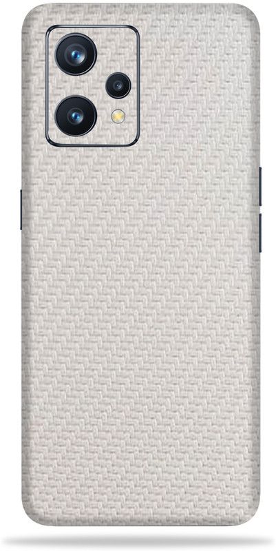 gizmo Realme 9 Pro 5g Mobile Skin  (White Carbon Fiber skin with ultra matte finish)