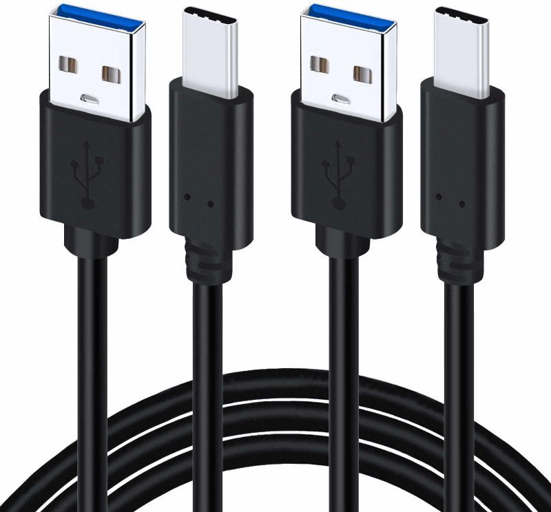 frt seller USB Type C Cable 1 m Vivo Y2G Quick Fast Charging Type-C Data Transfer Android Cable (B +2)  (Compatible with Compatible with All USB Type C Supported Devices, Black)