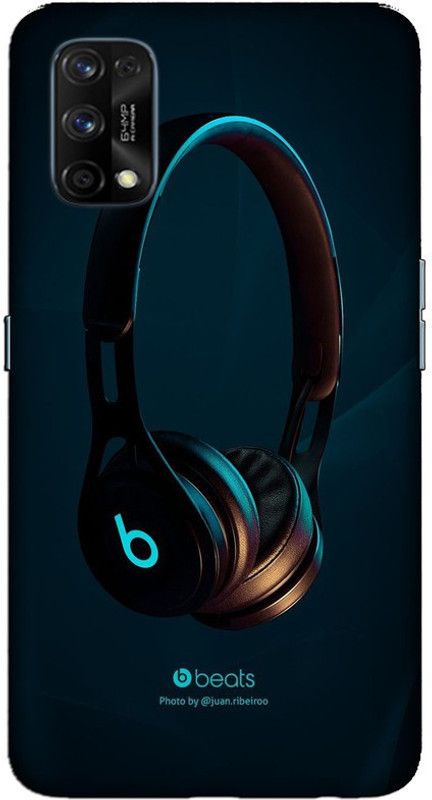 CROKIAN Back Cover for Realme 7 Pro Beats hedphone Back Cover  (Multicolor, Hard Case, Pack of: 1)