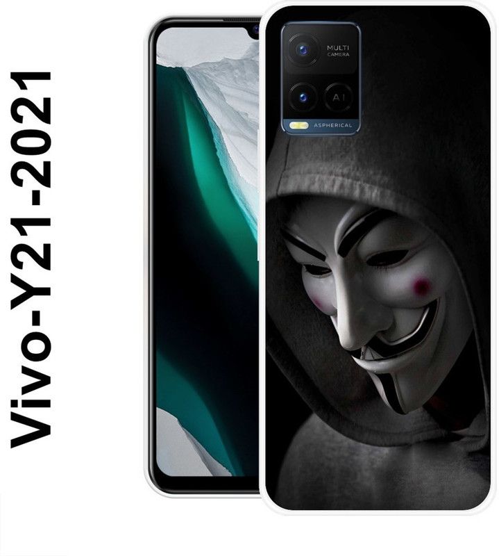 KUDI Back Cover for Vivo Y21, Vivo Y21 2021, Vivo Y33s, Vivo Y21T, Vivo Y21A, Vivo Y21E, Vivo Y33T  (Grey, White, Grip Case, Silicon)