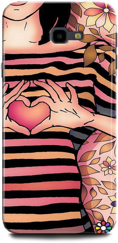 Afterglow Back Cover for SAMSUNG Galaxy J4 Plus HEARTS, GRIL  (Multicolor, Shock Proof, Pack of: 1)