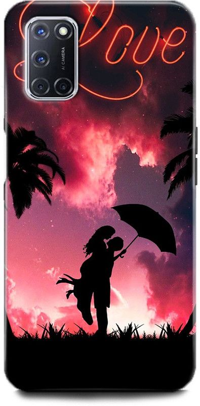 Afterglow Back Cover for Oppo A52 GIRL BOY, LOVE, ANIME, PINK, CUTE GIRL, DOLL  (Multicolor, Shock Proof, Pack of: 1)