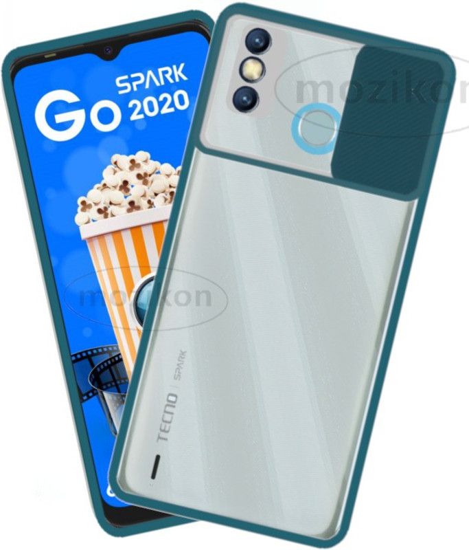 MOZIKON Back Cover for Tecno Spark Go 2020, Tecno Spark 6 Go, Tecno Spark Go 2021, Tecno Spark go 2021  (Green, Hard Case, Pack of: 1)