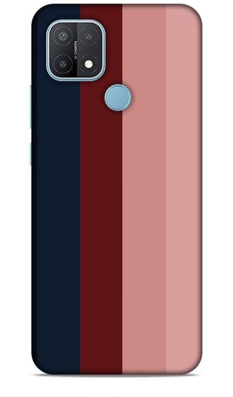 SmashItUp Back Cover for Oppo A15 Rainbow / Multicolour  (Multicolor, Hard Case)