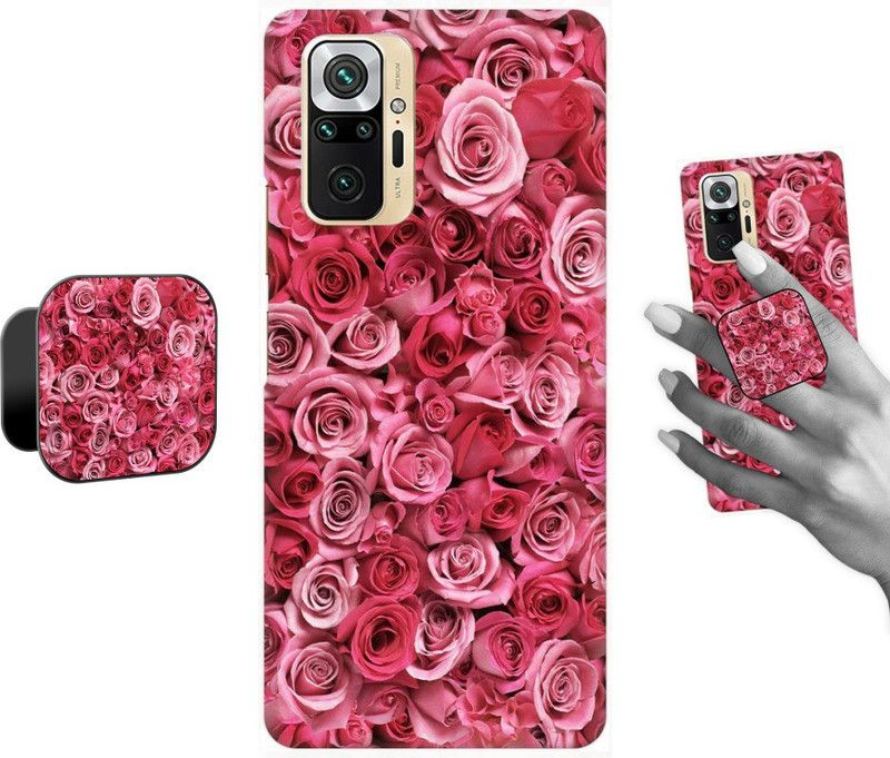 COBIERTAS Back Cover for Mi Redmi Note 10 PRO MAX  (Pink, Cases with Holder, Pack of: 2)